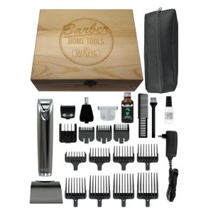 Wahl 9864-0415 Stainless Steel Lithium-Ion +Advance Wooden Box
