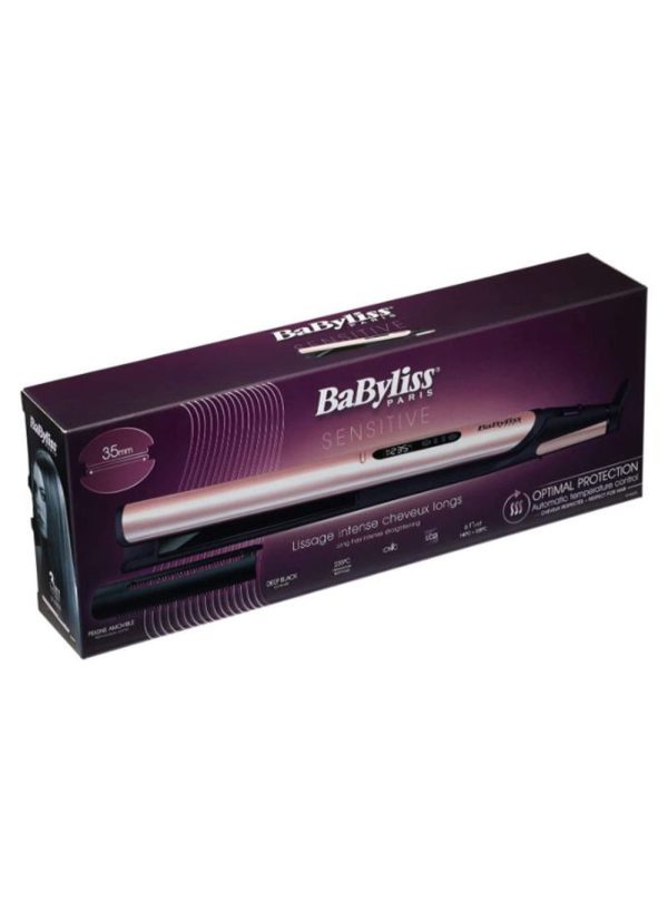⁦BaByliss ST460SDE Sensitive Deep Black Ceramic Hair Straightener 35mm⁩ - الصورة ⁦5⁩