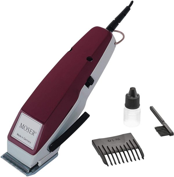 ⁦Moser 1400-0150 ، ماكينة قص شعر سلكية احترافية ، عنابي⁩ - الصورة ⁦8⁩