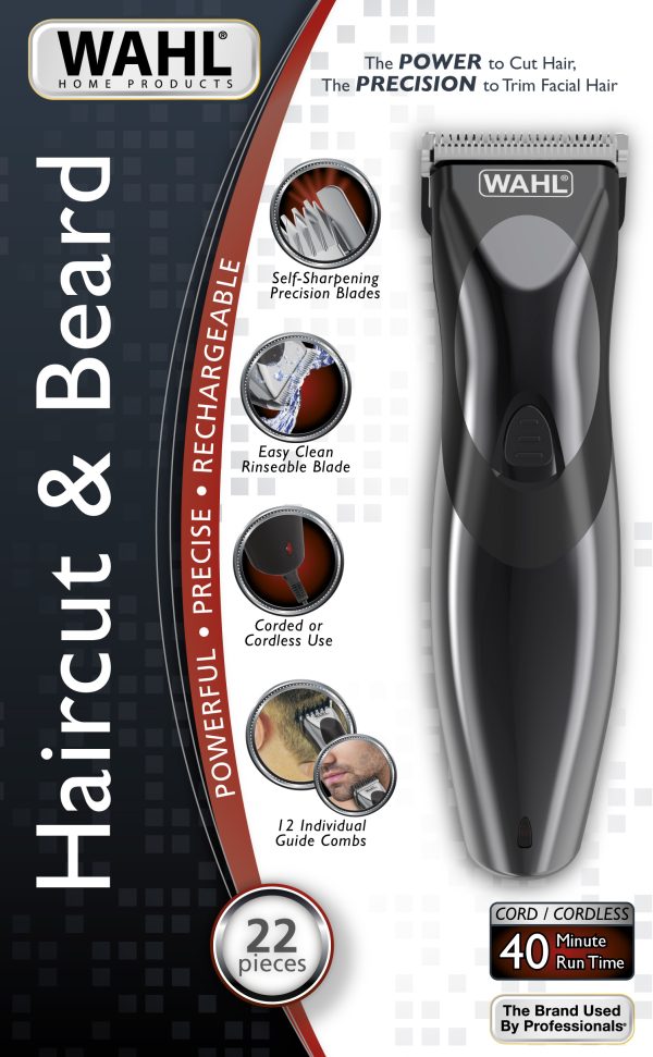 ⁦Wahl 9639-827 مجموعة قص الشعر واللحية 22 قطعة⁩ - الصورة ⁦2⁩