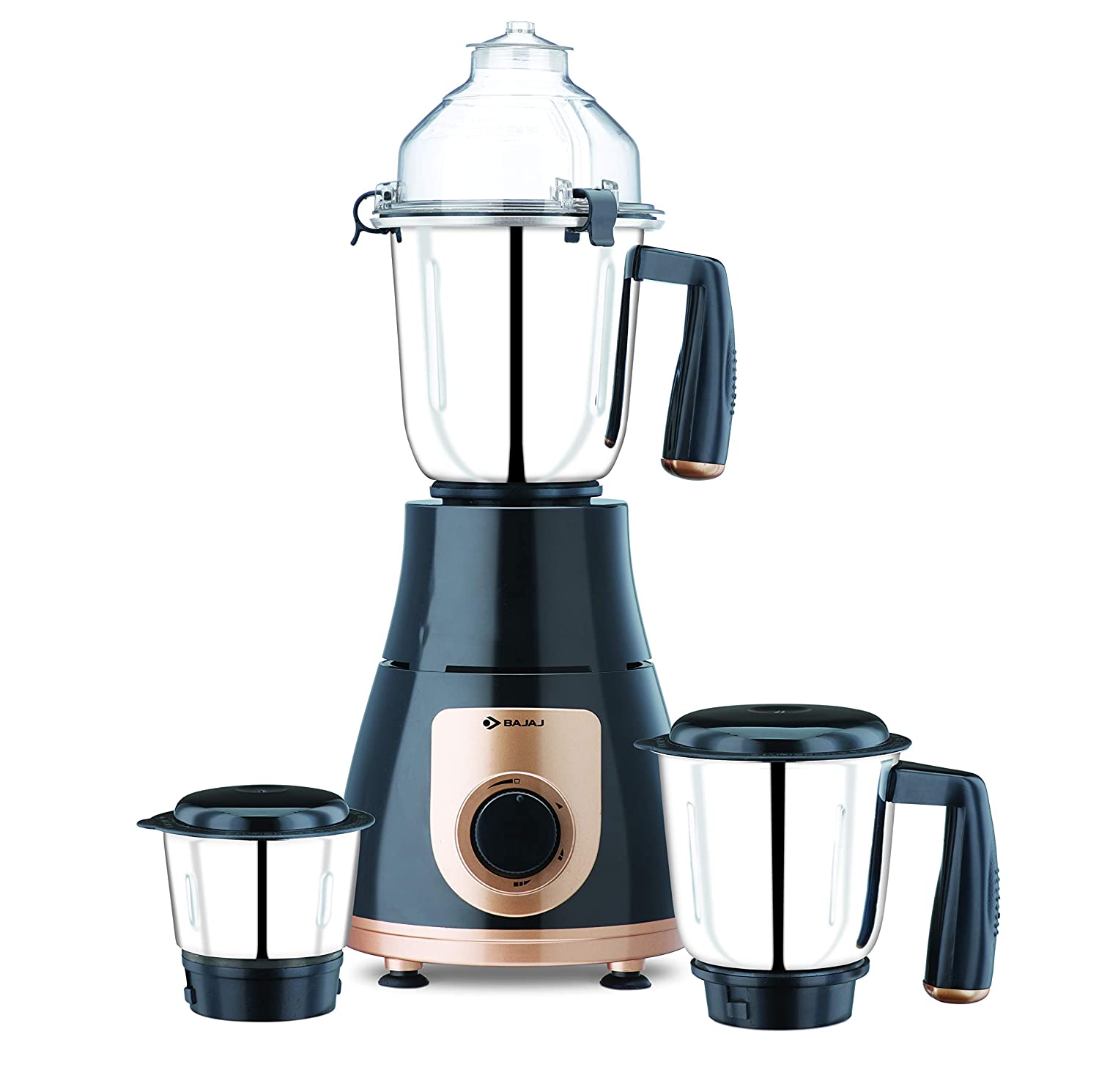 Bajaj GX 3701 750 Watts Mixer Grinder with 3 Jars (Black) Khalid Spectrum