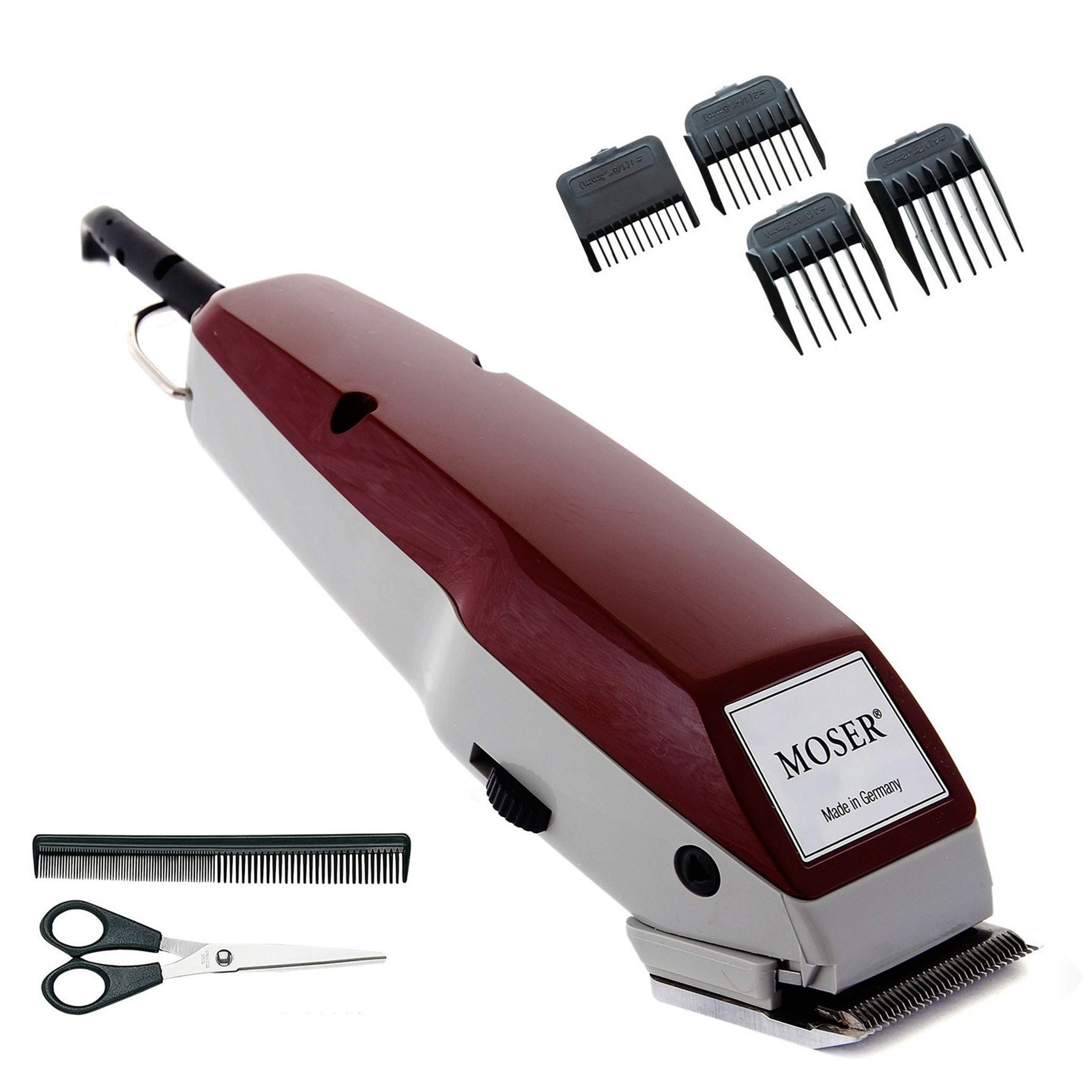 Moser 1400 0378 Professional Corded Hair Clipper Burgandy