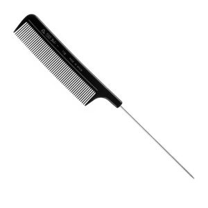 EUROSTIL 00118 Tail comb metallic nylon. 21.5cm