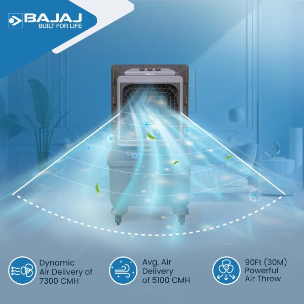 Bajaj Xforce 100L Semi-Commercial Desert Air Cooler For Home - Image 4
