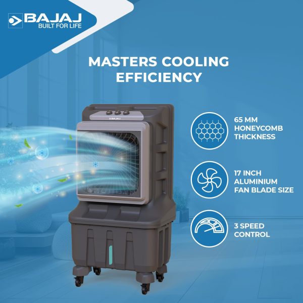 Bajaj Xforce 100L Semi-Commercial Desert Air Cooler For Home - Image 3