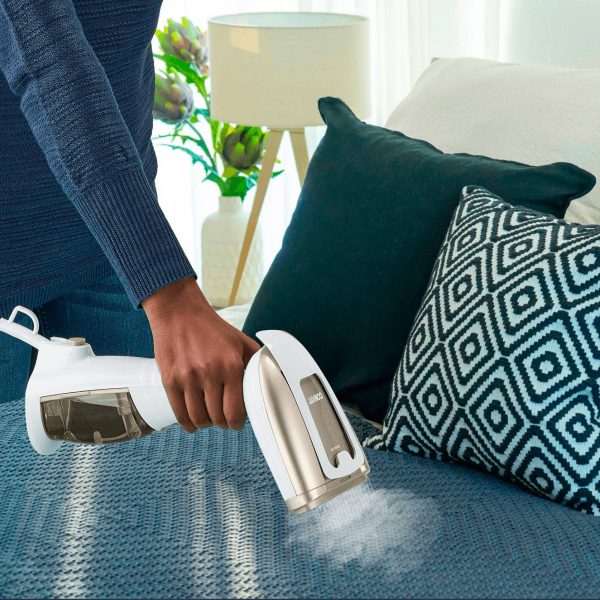 Conair GS59XE Handheld Garment Steamer for Clothes, Turbo ExtremeSteam 1875W, Portable Handheld Design, Strong Penetrating Steam, White / Champagne - Image 4