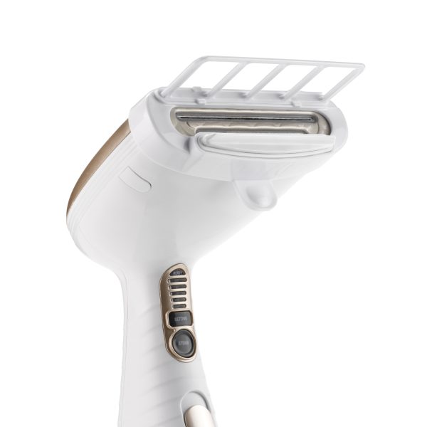 Conair GS59XE Handheld Garment Steamer for Clothes, Turbo ExtremeSteam 1875W, Portable Handheld Design, Strong Penetrating Steam, White / Champagne - Image 7
