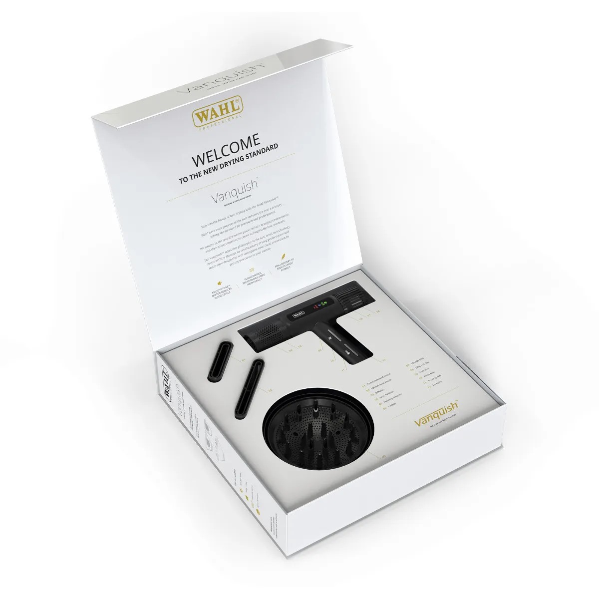 Wahl Professional Vanquish Hair Dryer - Black - 4321-0370 - 1600 WATTAGE - Image 14