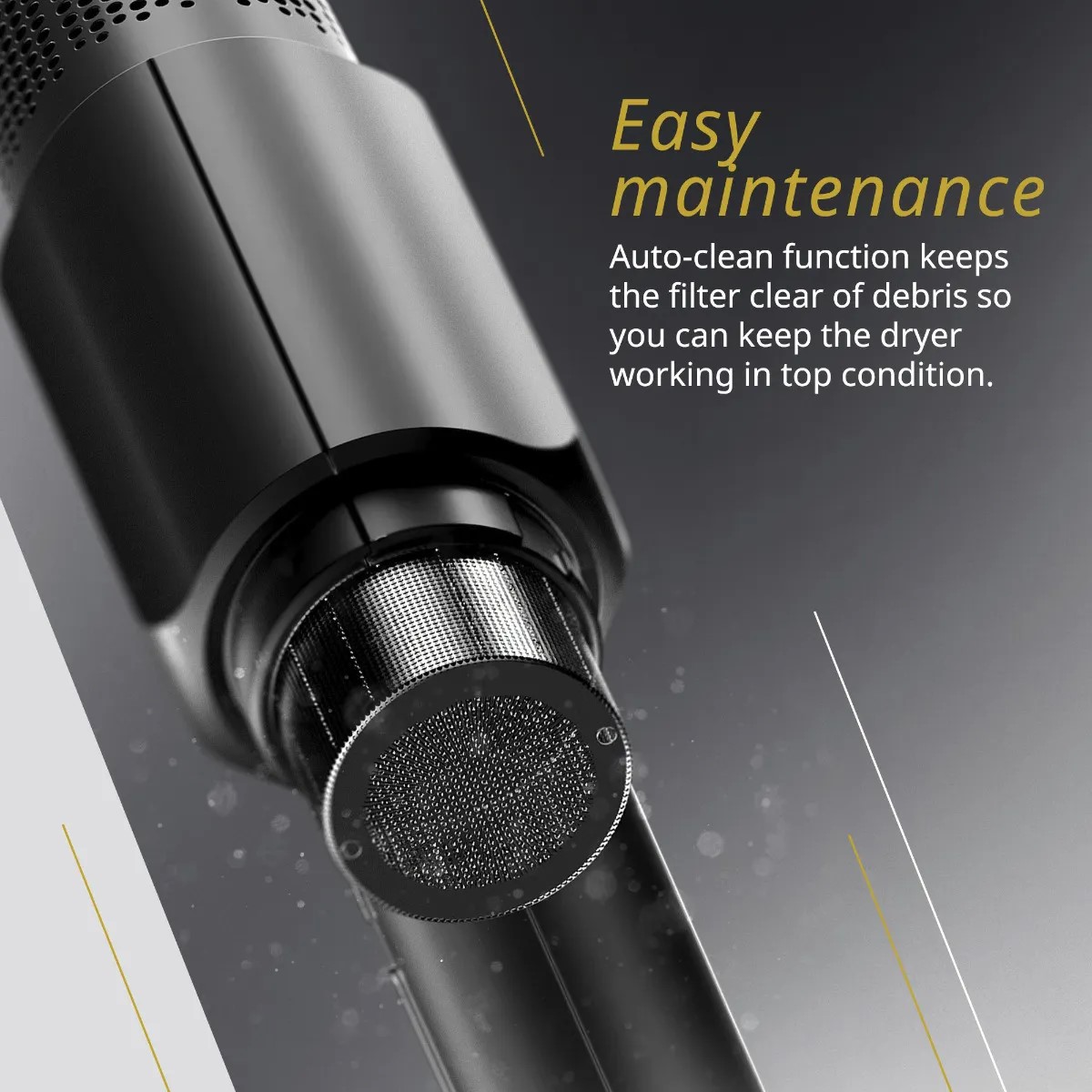 Wahl Professional Vanquish Hair Dryer - Black - 4321-0370 - 1600 WATTAGE - Image 5