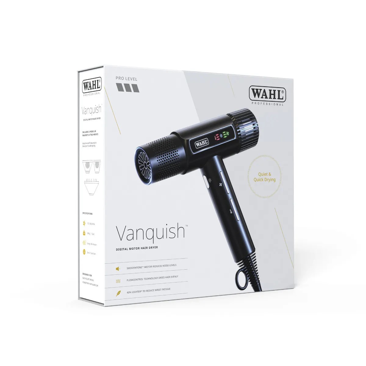 Wahl Professional Vanquish Hair Dryer - Black - 4321-0370 - 1600 WATTAGE - Image 13